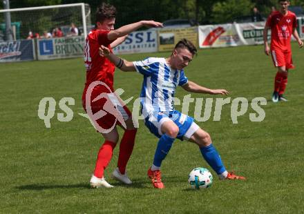 Fussball 1. Klasse B. Rothenthurn gegen VSV .  Fabio Norbert Daxer (Rothenthurn), Kristijan Matanovic (VSV). Rothenthurn, am 26.5.2019.
Foto: Kuess
---
pressefotos, pressefotografie, kuess, qs, qspictures, sport, bild, bilder, bilddatenbank