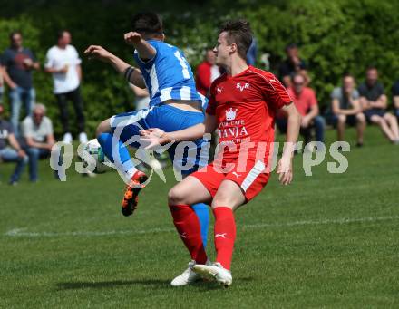 Fussball 1. Klasse B. Rothenthurn gegen VSV .  Fabio Norbert Daxer (Rothenthurn), Kristijan Matanovic (VSV). Rothenthurn, am 26.5.2019.
Foto: Kuess
---
pressefotos, pressefotografie, kuess, qs, qspictures, sport, bild, bilder, bilddatenbank