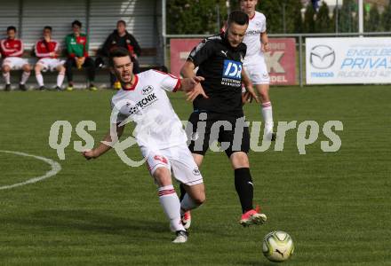 Fussball Kaerntner Liga. Bleiburg gegen St. Jakob im Rosental. Adnan Besic (Bleiburg), Wolfgang Michael Sereinig (St. Jakob). Bleiburg, am 25.5.2019.
Foto: Kuess
---
pressefotos, pressefotografie, kuess, qs, qspictures, sport, bild, bilder, bilddatenbank