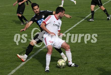 Fussball Kaerntner Liga. Bleiburg gegen St. Jakob im Rosental. Mathias Huber,  (Bleiburg), Dragan Ovcina (St. Jakob). Bleiburg, am 25.5.2019.
Foto: Kuess
---
pressefotos, pressefotografie, kuess, qs, qspictures, sport, bild, bilder, bilddatenbank