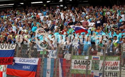 Fussball Laenderspiel. Europameisterschaft Qualifikation. Oesterreich gegen Slowenien. Fans (Slowenien). Klagenfurt, am 7.6.2019.
Foto: Kuess
---
pressefotos, pressefotografie, kuess, qs, qspictures, sport, bild, bilder, bilddatenbank