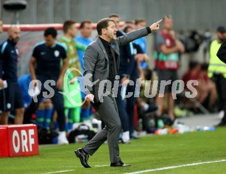 Fussball Laenderspiel. Europameisterschaft Qualifikation. Oesterreich gegen Slowenien.  Trainer Franco Foda (Oesterreich). Klagenfurt, am 7.6.2019.
Foto: Kuess
---
pressefotos, pressefotografie, kuess, qs, qspictures, sport, bild, bilder, bilddatenbank