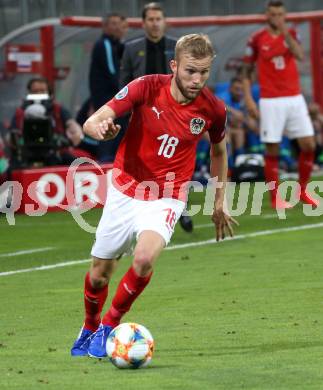 Fussball Laenderspiel. Europameisterschaft Qualifikation. Oesterreich gegen Slowenien.  Konrad Laimer (Oesterreich). Klagenfurt, am 7.6.2019.
Foto: Kuess
---
pressefotos, pressefotografie, kuess, qs, qspictures, sport, bild, bilder, bilddatenbank