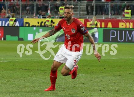 Fussball Laenderspiel. Europameisterschaft Qualifikation. Oesterreich gegen Slowenien. Torjubel Guido Burgstaller (Oesterreich). Klagenfurt, am 7.6.2019.
Foto: Kuess
---
pressefotos, pressefotografie, kuess, qs, qspictures, sport, bild, bilder, bilddatenbank