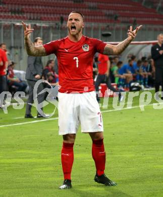 Fussball Laenderspiel. Europameisterschaft Qualifikation. Oesterreich gegen Slowenien.  Marko Arnautovic (Oesterreich). Klagenfurt, am 7.6.2019.
Foto: Kuess
---
pressefotos, pressefotografie, kuess, qs, qspictures, sport, bild, bilder, bilddatenbank