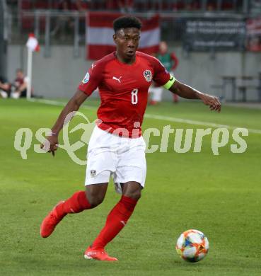 Fussball Laenderspiel. Europameisterschaft Qualifikation. Oesterreich gegen Slowenien.  David Alaba (Oesterreich). Klagenfurt, am 7.6.2019.
Foto: Kuess
---
pressefotos, pressefotografie, kuess, qs, qspictures, sport, bild, bilder, bilddatenbank