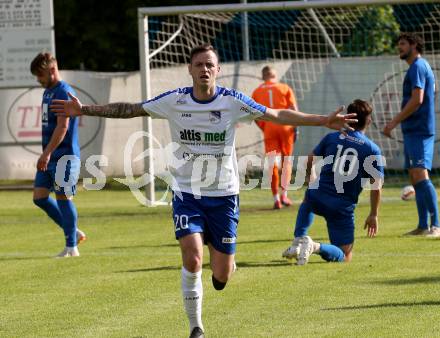 Fussball Kaerntner Liga. Treibach gegen Matrei. Torjubel Kevin Vaschauner (Treibach). Treibach, am 8.6.2019.
Foto: Kuess
---
pressefotos, pressefotografie, kuess, qs, qspictures, sport, bild, bilder, bilddatenbank