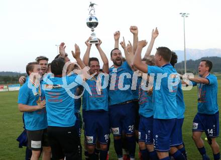 Fussball. Kaerntner Liga. Woelfnitz gegen ATSV Wolfsberg. Jubel  (Wolfsberg). Woelfnitz, 14.6.2019.
Foto: Kuess
---
pressefotos, pressefotografie, kuess, qs, qspictures, sport, bild, bilder, bilddatenbank