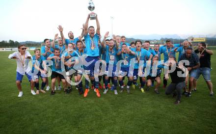 Fussball. Kaerntner Liga. Woelfnitz gegen ATSV Wolfsberg. Jubel  (Wolfsberg). Woelfnitz, 14.6.2019.
Foto: Kuess
---
pressefotos, pressefotografie, kuess, qs, qspictures, sport, bild, bilder, bilddatenbank