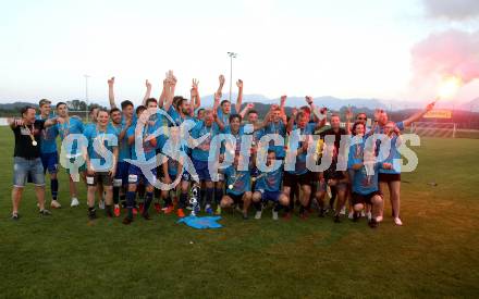 Fussball. Kaerntner Liga. Woelfnitz gegen ATSV Wolfsberg. Meisterjubel   (Wolfsberg). Woelfnitz, 14.6.2019.
Foto: Kuess
---
pressefotos, pressefotografie, kuess, qs, qspictures, sport, bild, bilder, bilddatenbank