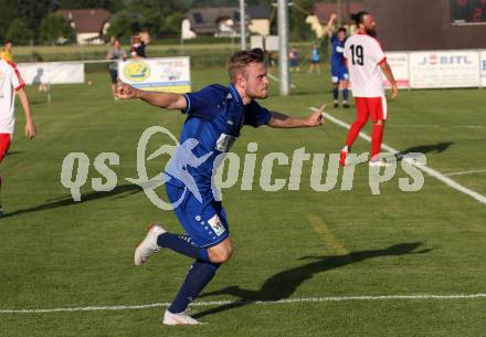 Fussball. Kaerntner Liga. Woelfnitz gegen ATSV Wolfsberg. Torjubel Hubert Kothmaier (Wolfsberg). Woelfnitz, 14.6.2019.
Foto: Kuess
---
pressefotos, pressefotografie, kuess, qs, qspictures, sport, bild, bilder, bilddatenbank