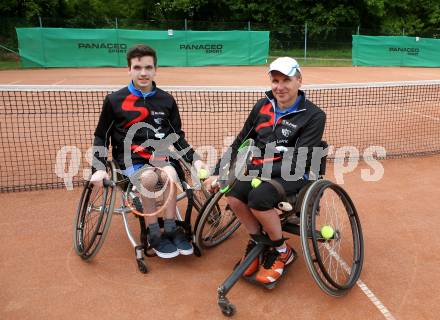 Rollstuhltennis. Training. Martin Strassnig, Herwig Pellosch. Villach, 5.6.2019.
Foto: Kuess 
---
pressefotos, pressefotografie, kuess, qs, qspictures, sport, bild, bilder, bilddatenbank