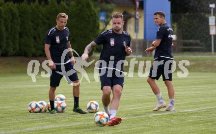 Fussball Bundesliga. Training WAC.   Marcel Ritzmaier, Michael Sollbauer, Lukas Schmitz. Wolfsberg, am 18.6.2019.
Foto: Kuess 
---
pressefotos, pressefotografie, kuess, qs, qspictures, sport, bild, bilder, bilddatenbank