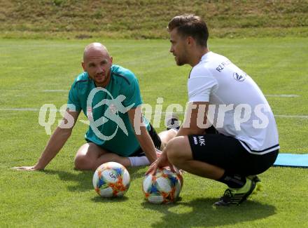 Fussball Bundesliga. Training WAC.   Alexander Kofler, Marcel Kuster. Wolfsberg, am 18.6.2019.
Foto: Kuess 
---
pressefotos, pressefotografie, kuess, qs, qspictures, sport, bild, bilder, bilddatenbank