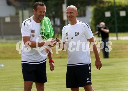 Fussball Bundesliga. Training WAC.   Co-Trainer Hannes Jochum, Trainer Gerhard Struber. Wolfsberg, am 18.6.2019.
Foto: Kuess 
---
pressefotos, pressefotografie, kuess, qs, qspictures, sport, bild, bilder, bilddatenbank