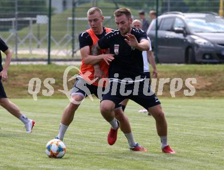 Fussball Bundesliga. Training WAC. Sven Sprangler, Michael Sollbauer. Wolfsberg, am 18.6.2019.
Foto: Kuess
---
pressefotos, pressefotografie, kuess, qs, qspictures, sport, bild, bilder, bilddatenbank