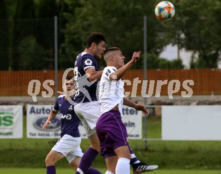 Fussball Testspiel. SK Austria Klagenfurt gegen Lokomotiv Moscow. Kiril Ristoskov, (Austria Klagenfurt), Stanislav Magkeev  (Moskau). Bad Kleinkirchheim, am 24.6.2019.
Foto: Kuess
---
pressefotos, pressefotografie, kuess, qs, qspictures, sport, bild, bilder, bilddatenbank