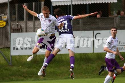 Fussball Testspiel. SK Austria Klagenfurt gegen Lokomotiv Moscow. Florian Jaritz, (Austria Klagenfurt), Stanislav Magkeev  (Moskau). Bad Kleinkirchheim, am 24.6.2019.
Foto: Kuess
---
pressefotos, pressefotografie, kuess, qs, qspictures, sport, bild, bilder, bilddatenbank