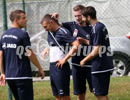 Fussball Bundesliga. Training WAC.   Christopher Wernitznig, Michael Sollbauer, Michael Novak. Wolfsberg, am 18.6.2019.
Foto: Kuess 
---
pressefotos, pressefotografie, kuess, qs, qspictures, sport, bild, bilder, bilddatenbank