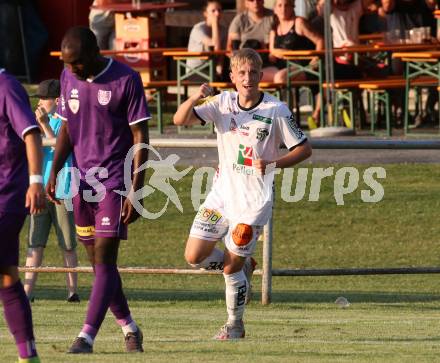 Fussball Testspiel. SK Austria KLagenfurt gegen RZ Pellets WAC.  Torjubel Lukas Schoefl (WAC). Koettmannsdorf, am 5.4.2019.
Foto: Kuess
www.qspictures.net
---
pressefotos, pressefotografie, kuess, qs, qspictures, sport, bild, bilder, bilddatenbank