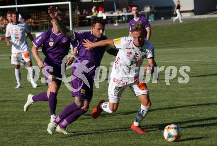 Fussball Testspiel. SK Austria KLagenfurt gegen RZ Pellets WAC.  Philipp Huetter, (Klagenfurt), Marcel Ritzmaier  (WAC). Koettmannsdorf, am 5.4.2019.
Foto: Kuess
www.qspictures.net
---
pressefotos, pressefotografie, kuess, qs, qspictures, sport, bild, bilder, bilddatenbank