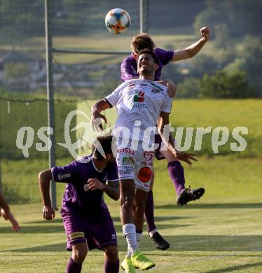 Fussball Testspiel. SK Austria KLagenfurt gegen RZ Pellets WAC.  Scott Fitzgerald Kennedy,  (Klagenfurt), Alexander Schmidt (WAC). Koettmannsdorf, am 5.4.2019.
Foto: Kuess
www.qspictures.net
---
pressefotos, pressefotografie, kuess, qs, qspictures, sport, bild, bilder, bilddatenbank