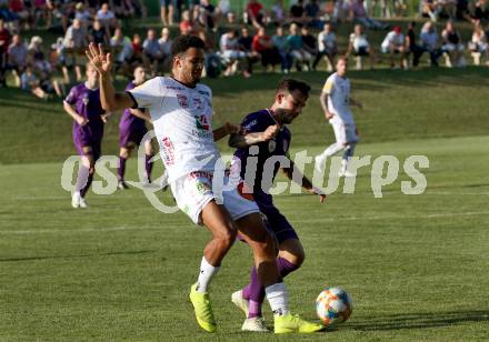 Fussball Testspiel. SK Austria KLagenfurt gegen RZ Pellets WAC.  Philipp Huetter,  (Klagenfurt), Alexander Schmidt (WAC). Koettmannsdorf, am 5.4.2019.
Foto: Kuess
www.qspictures.net
---
pressefotos, pressefotografie, kuess, qs, qspictures, sport, bild, bilder, bilddatenbank