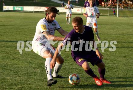 Fussball Testspiel. SK Austria KLagenfurt gegen RZ Pellets WAC.  Markus Rusek, (Klagenfurt), Stefan Peric  (WAC). Koettmannsdorf, am 5.4.2019.
Foto: Kuess
www.qspictures.net
---
pressefotos, pressefotografie, kuess, qs, qspictures, sport, bild, bilder, bilddatenbank