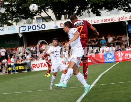 Fussball. OEFB Cup. SAK gegen WAC. Roman Sadnek (SAK),  Lukas Schmitz (WAC). Klagenfurt, 20.7.2019.
Foto: Kuess
www.qspictures.net
---
pressefotos, pressefotografie, kuess, qs, qspictures, sport, bild, bilder, bilddatenbank