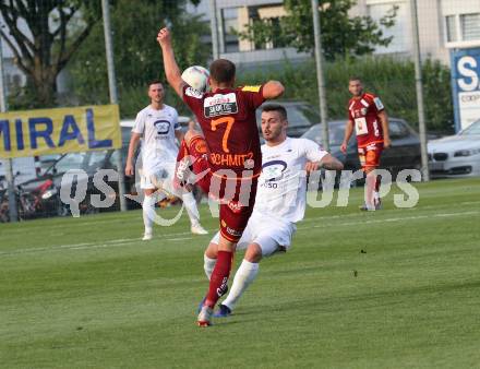 Fussball. OEFB Cup. SAK gegen WAC. Amer Krcic (SAK),  Lukas Schmitz (WAC). Klagenfurt, 20.7.2019.
Foto: Kuess
www.qspictures.net
---
pressefotos, pressefotografie, kuess, qs, qspictures, sport, bild, bilder, bilddatenbank