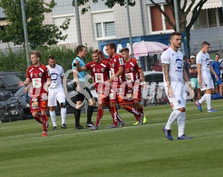 Fussball. OEFB Cup. SAK gegen WAC.  Torjubel  (WAC). Klagenfurt, 20.7.2019.
Foto: Kuess
www.qspictures.net
---
pressefotos, pressefotografie, kuess, qs, qspictures, sport, bild, bilder, bilddatenbank