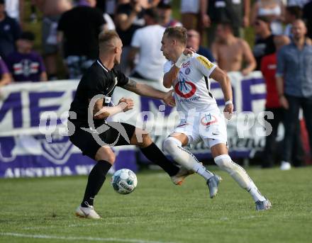 Fussball. OEFB Cup. Koettmannsdorf gegen FK Austria Wien.Aner Mandzic (Koettmannsdorf), Christoph Monschein  (Austria Wien). Koettmannsdorf, 20.7.2019.
Foto: Kuess
www.qspictures.net
---
pressefotos, pressefotografie, kuess, qs, qspictures, sport, bild, bilder, bilddatenbank