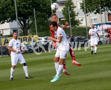 Fussball. OEFB Cup. SAK gegen WAC. Roman Sadnek (SAK),  Marcel Ritzmaier (WAC). Klagenfurt, 20.7.2019.
Foto: Kuess
www.qspictures.net
---
pressefotos, pressefotografie, kuess, qs, qspictures, sport, bild, bilder, bilddatenbank