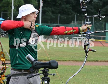 Bogenschiessen. Oesterreichische Meisterschaft. Cpopound, Recurve. Erwin Rebernig. Klagenfurt, am 28.7.2019.
Foto: Kuess
www.qspictures.net
---
pressefotos, pressefotografie, kuess, qs, qspictures, sport, bild, bilder, bilddatenbank