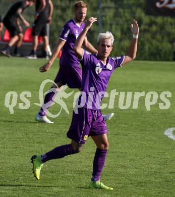 Fussball. 2. Liga. âSK Austria Klagenfurt gegen FC Liefering. Torjubel Daniel Steinwender (Klagenfurt). Klagenfurt, 4.8.2019.
Foto: Kuess
www.qspictures.net
---
pressefotos, pressefotografie, kuess, qs, qspictures, sport, bild, bilder, bilddatenbank