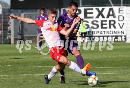 Fussball. 2. Liga. âSK Austria Klagenfurt gegen FC Liefering.  Darijo Pecirep,  (Klagenfurt), David Affengruber (Liefering). Klagenfurt, 4.8.2019.
Foto: Kuess
www.qspictures.net
---
pressefotos, pressefotografie, kuess, qs, qspictures, sport, bild, bilder, bilddatenbank