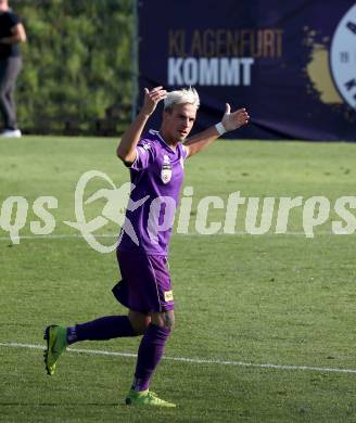 Fussball. 2. Liga. âSK Austria Klagenfurt gegen FC Liefering. Torjubel Daniel Steinwender (Klagenfurt). Klagenfurt, 4.8.2019.
Foto: Kuess
www.qspictures.net
---
pressefotos, pressefotografie, kuess, qs, qspictures, sport, bild, bilder, bilddatenbank