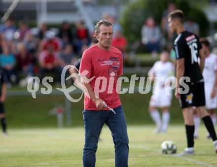 Fussball. Kaerntner Liga. Bleiburg gegen St. Jakob/Ros.  Trainer Franz Polanz (Bleiburg). Bleiburg, 3.8.2019.
Foto: Kuess
www.qspictures.net
---
pressefotos, pressefotografie, kuess, qs, qspictures, sport, bild, bilder, bilddatenbank