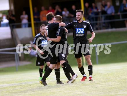 Fussball. Kaerntner Liga. Bleiburg gegen St. Jakob/Ros.  Torjubel Raphael Lukas Kulterer, (Bleiburg). Bleiburg, 3.8.2019.
Foto: Kuess
www.qspictures.net
---
pressefotos, pressefotografie, kuess, qs, qspictures, sport, bild, bilder, bilddatenbank