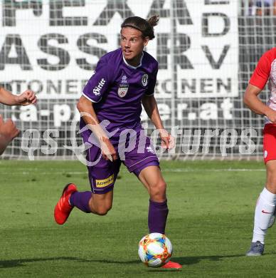 Fussball. 2. Liga. âSK Austria Klagenfurt gegen FC Liefering. Patrick Greil (Klagenfurt). Klagenfurt, 4.8.2019.
Foto: Kuess
www.qspictures.net
---
pressefotos, pressefotografie, kuess, qs, qspictures, sport, bild, bilder, bilddatenbank