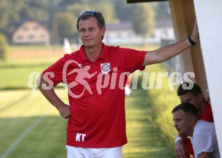 Fussball Kaerntner Liga. Maria Saal gegen Treibach.  Trainer Klaus Thuller (Maria Saal). Maria Saal, am 10.8.2019.
Foto: Kuess
www.qspictures.net
---
pressefotos, pressefotografie, kuess, qs, qspictures, sport, bild, bilder, bilddatenbank