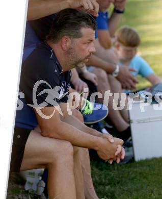 Fussball Kaerntner Liga. Maria Saal gegen Treibach.  Trainer Martin Harald Kaiser  (Treibach). Maria Saal, am 10.8.2019.
Foto: Kuess
www.qspictures.net
---
pressefotos, pressefotografie, kuess, qs, qspictures, sport, bild, bilder, bilddatenbank