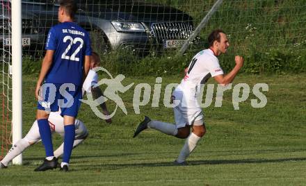 Fussball Kaerntner Liga. Maria Saal gegen Treibach. Torjubel Bernhard Walzl (Maria Saal). Maria Saal, am 10.8.2019.
Foto: Kuess
www.qspictures.net
---
pressefotos, pressefotografie, kuess, qs, qspictures, sport, bild, bilder, bilddatenbank