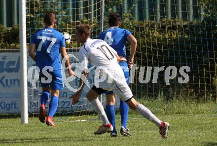 Fussball 2. KLasse C. SG Krumpendorf/Poertschach gegen Himmelberg.  Torjubel Philipp Georg Fischer  (Himmelberg). Krumpendorf, am 11.8.2019.
Foto: Kuess
www.qspictures.net
---
pressefotos, pressefotografie, kuess, qs, qspictures, sport, bild, bilder, bilddatenbank