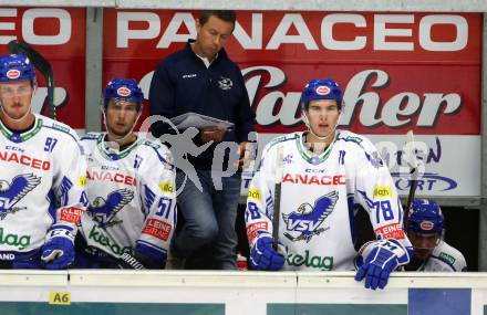 EBEL. Eishockey Bundesliga. Testspiel. EC VSV gegen HDD Olimpija Ljubljana.  Trainer Jyrki Aho (VSV). Villach, am 16.8.2019.
Foto: Kuess
www.qspictures.net
---
pressefotos, pressefotografie, kuess, qs, qspictures, sport, bild, bilder, bilddatenbank
