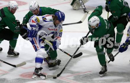EBEL. Eishockey Bundesliga. Testspiel. EC VSV gegen HDD Olimpija Ljubljana.  Chris Collins,  (VSV), Gal Koren  (Ljubljana). Villach, am 16.8.2019.
Foto: Kuess
www.qspictures.net
---
pressefotos, pressefotografie, kuess, qs, qspictures, sport, bild, bilder, bilddatenbank