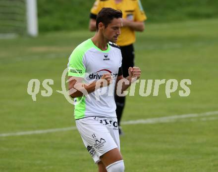 Fussball Kaerntner Liga. Feldkirchen SV gegen SAK.  Torjubel Sebastian Hertelt (Feldkirchen). Feldkirchen, am 17.8.2019.
Foto: Kuess
www.qspictures.net
---
pressefotos, pressefotografie, kuess, qs, qspictures, sport, bild, bilder, bilddatenbank