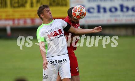 Fussball Kaerntner Liga. Feldkirchen SV gegen SAK.  Martin Hinteregger,  (Feldkirchen), Patrick Lausegger (SAK). Feldkirchen, am 17.8.2019.
Foto: Kuess
www.qspictures.net
---
pressefotos, pressefotografie, kuess, qs, qspictures, sport, bild, bilder, bilddatenbank