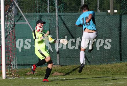 Fussball 1. KLasse C. Metnitztal gegen Launsdorf. Jakob Gabriel Holzer,   (Metnitztal), Herbert Tammer (Launsdorf). Grades, am 18.8.2019.
Foto: Kuess
www.qspictures.net
---
pressefotos, pressefotografie, kuess, qs, qspictures, sport, bild, bilder, bilddatenbank