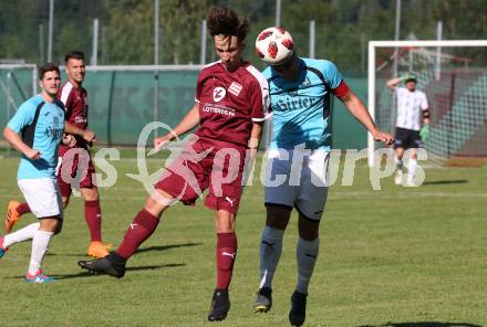 Fussball 1. KLasse C. Metnitztal gegen Launsdorf.  Patrick Wernig (Metnitztal), Raphael Krapesch (Launsdorf). Grades, am 18.8.2019.
Foto: Kuess
www.qspictures.net
---
pressefotos, pressefotografie, kuess, qs, qspictures, sport, bild, bilder, bilddatenbank